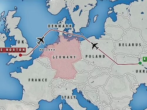 Gli aerei da trasporto britannici con le armi per l’Ucraina evitano lo spazio aereo tedesco